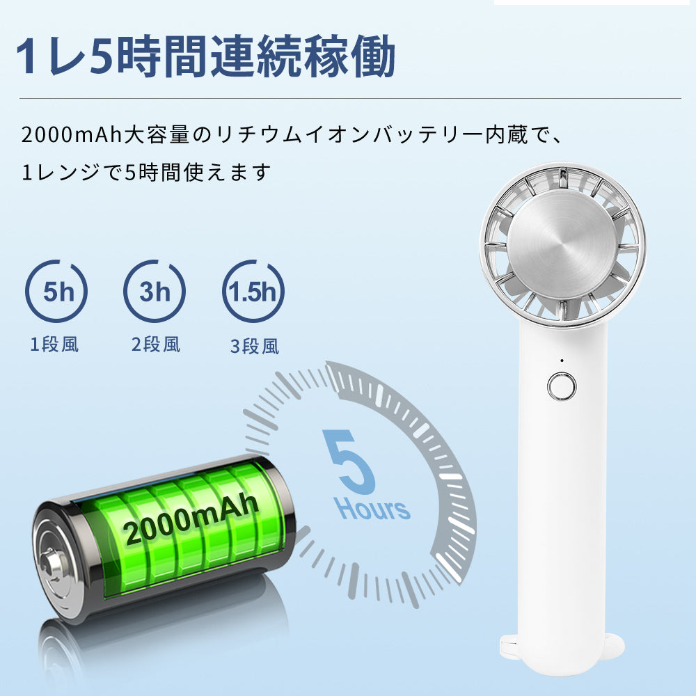 ハンディファン 携帯扇風機 首かけ 静音 冷却プレート 接触冷感 首掛け扇風機 軽量 おしゃれ 強力 卓上 usb充電 小型扇風機 ネックファン スタンド プレゼント 3段階風量調節 2000mAhバッテリー内蔵 大容量 夏用 可愛い 涼しい 冷たい