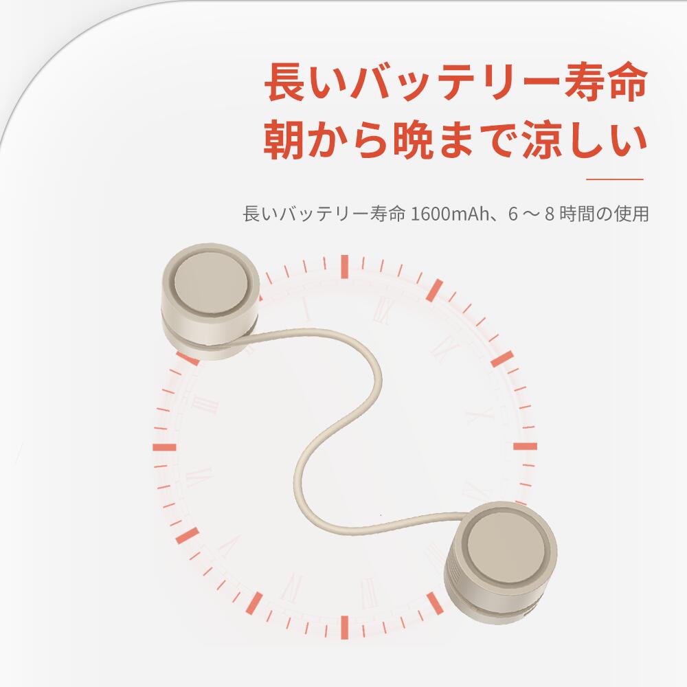 巻き付け収納 首掛け扇風機 超軽量 コンパクト ネックファン 携帯扇風機 小型扇風機 ミニ羽なし ネックファン 折り畳み 3段階風量調整 ネッククーラー 大風量 ハンズフリーファン モバイル扇風機 冷感 静音 熱中症 アウトドア キャンプ 通勤 通学